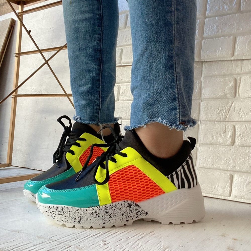 Multi Animal Print Sneakers